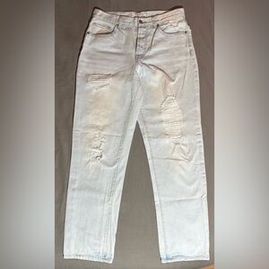 Forever 21 Distressed Light Wash Jeans